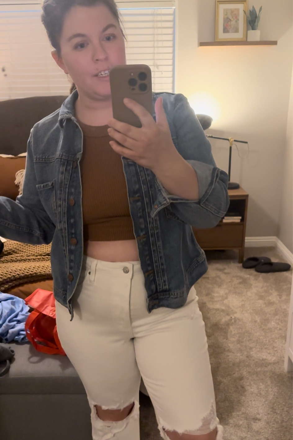 Loving this Aerie bra top - stretchy, ribbed and TTS. Brown isn’t available online, but there are a ton of other cute colors available! Get 30% off, plus an extra 10% for s limited time. Wearing L, cup size 36DD. #aeriefinds #bralette #bratop #croptop #curvylook #midsizefashion #midsizefind #summerlook #casualoutfit #summeroutfit #vacationoutfit

#LTKcurves #LTKFind #LTKsalealert
