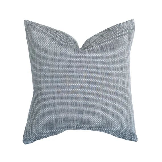 Layne  Chambray Dot Pillow Cover  Textured Dot Blue Indigo - Etsy | Etsy (US)