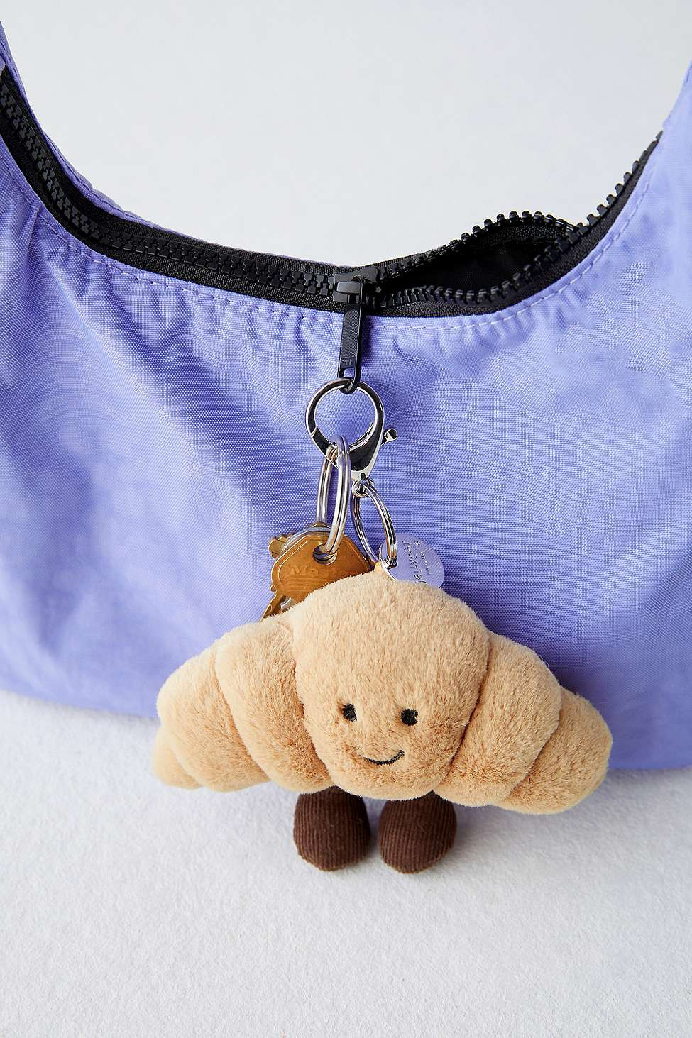 Jellycat,Urban Outfitters Jellycat Amuseable Croissant Plush Keyring - Brown ALL | Urban Outfitters UK
