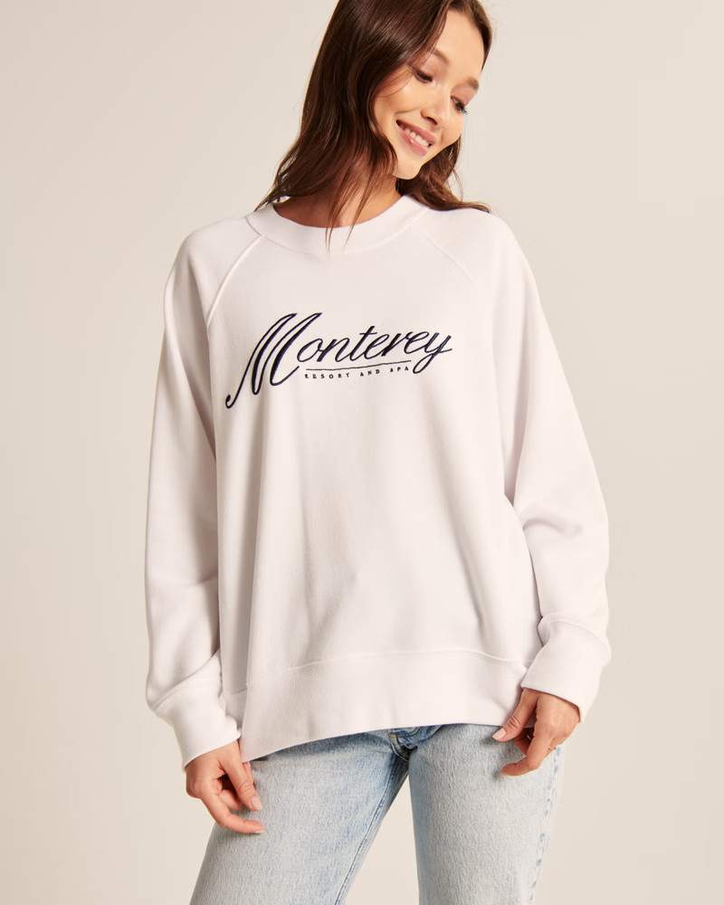 Women's Boyfriend Crew California Graphic Sweatshirt | Women's Tops | Abercrombie.com | Abercrombie & Fitch (US)