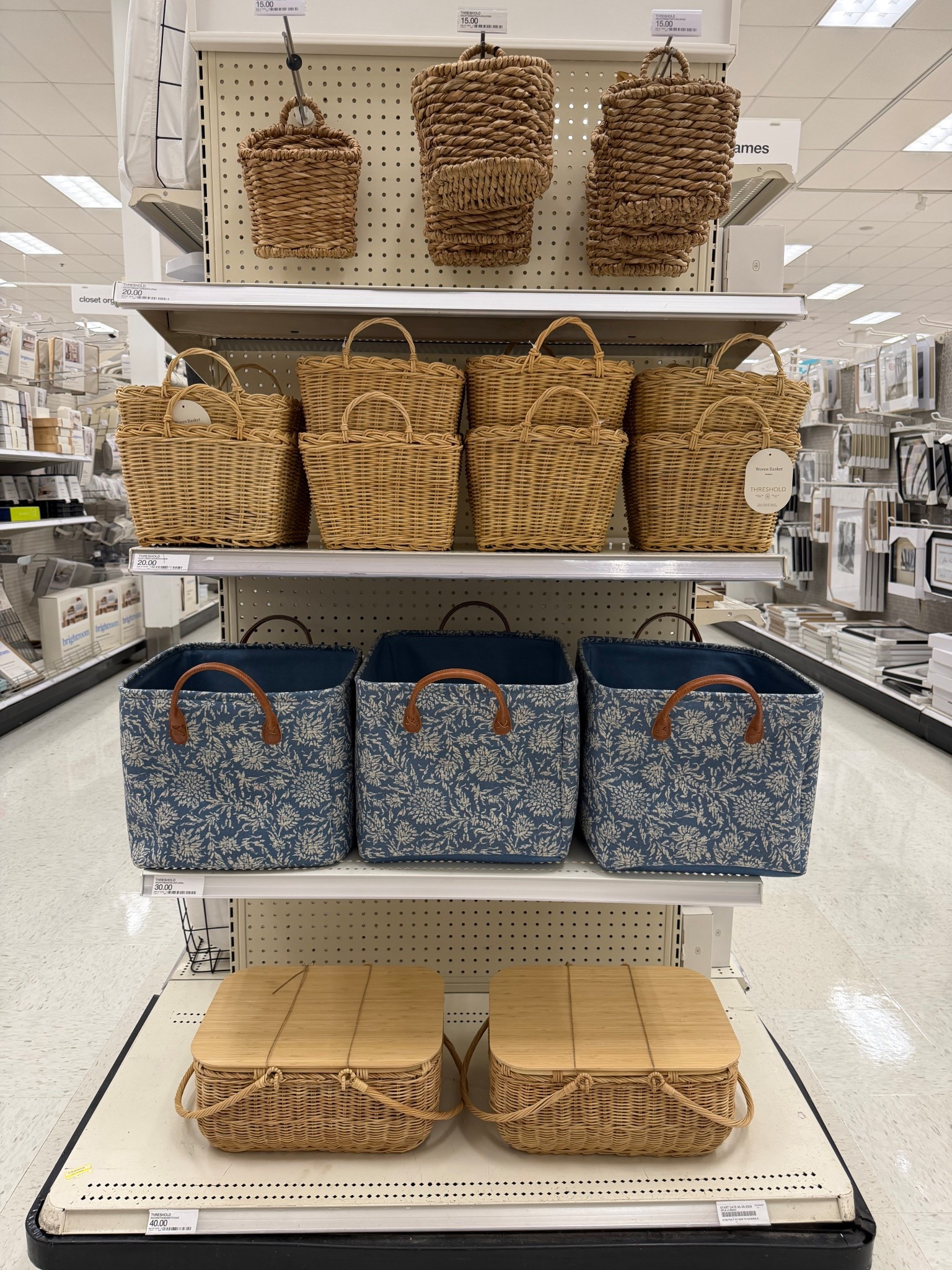 The cutest baskets at Target. 

#LTKHome #LTKSeasonal