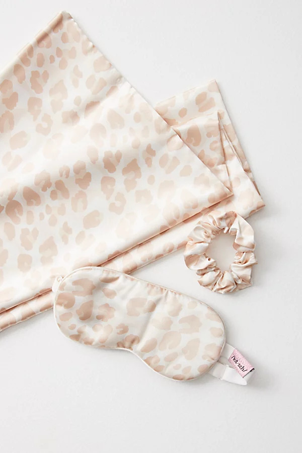 Kisch Satin Sleep Gift Set by Kitsch at Free People, Leopard, One Size | Free People (Global - UK&FR Excluded)