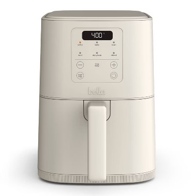 bella 4qt Slim Air Fryer Oatmilk: Small Beige Electric Fryer, 1300W, 2-Year Warranty, Plastic & A... | Target