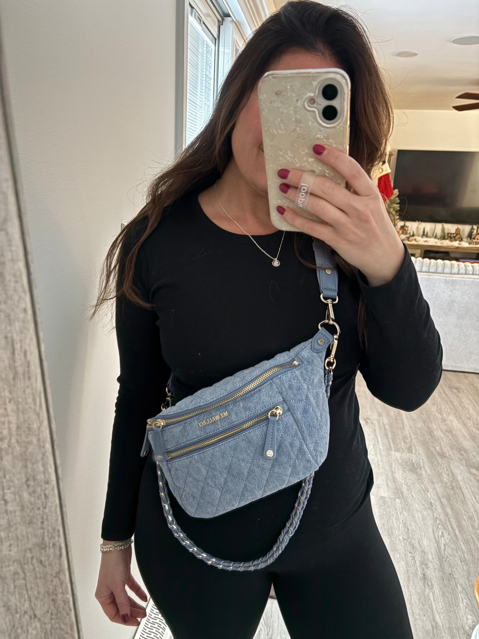 This MZ Wallace sling bag in light denim is my go-to for hands-free style ✨ Lightweight, quilted, and functional — it’s a splurge-worthy staple I’ll wear all year! #MZWallace #LTKbagcrush #CrossbodyBag #LTKspringstyle

#LTKGiftGuide #LTKgrwm #LTKdayinmylife