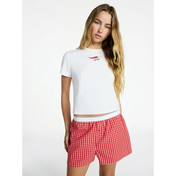 No Boundaries Sleepwear Graphic Baby Tee, Women's XS-XXL | Walmart (US)