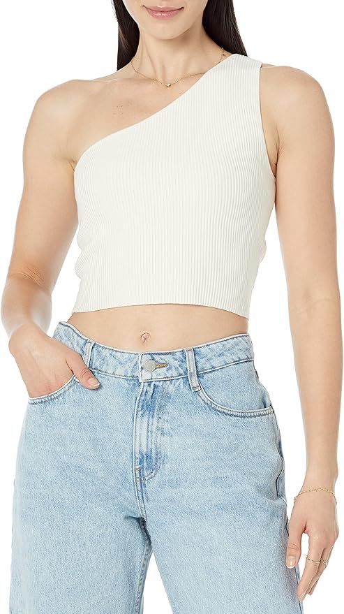 The Drop Women's Kofi Asymmetrical Cropped Sweater | Amazon (US)