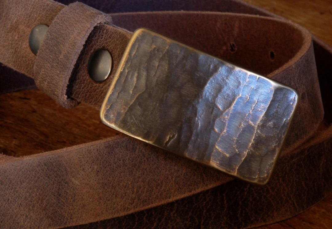 Hand-forged Belt Buckle Wood Grain Wood Lovers Canadian - Etsy | Etsy (US)