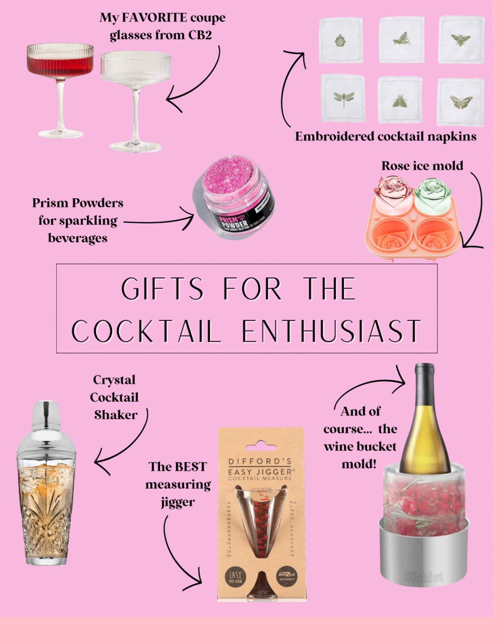 My cocktail favorites! I personally purchased all these and LOVE them! Cheers! 🥂

#LTKGiftGuide #LTKparties #LTKhome