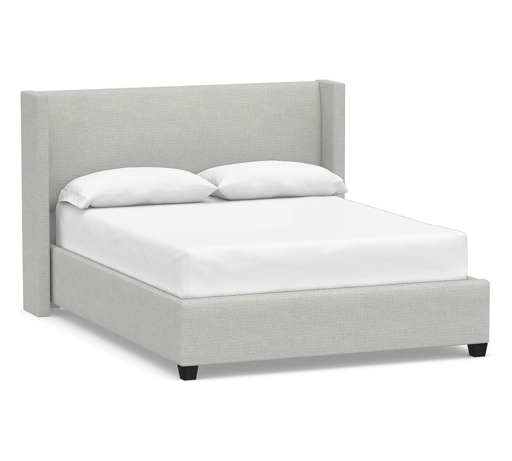Elliot Square Upholstered Bed - Quick Ship | Pottery Barn (US)