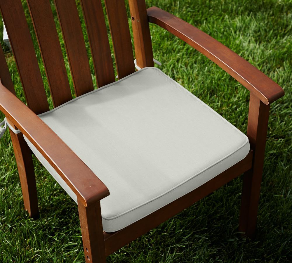 Piped Outdoor Dining Chair Cushion | Pottery Barn (US)