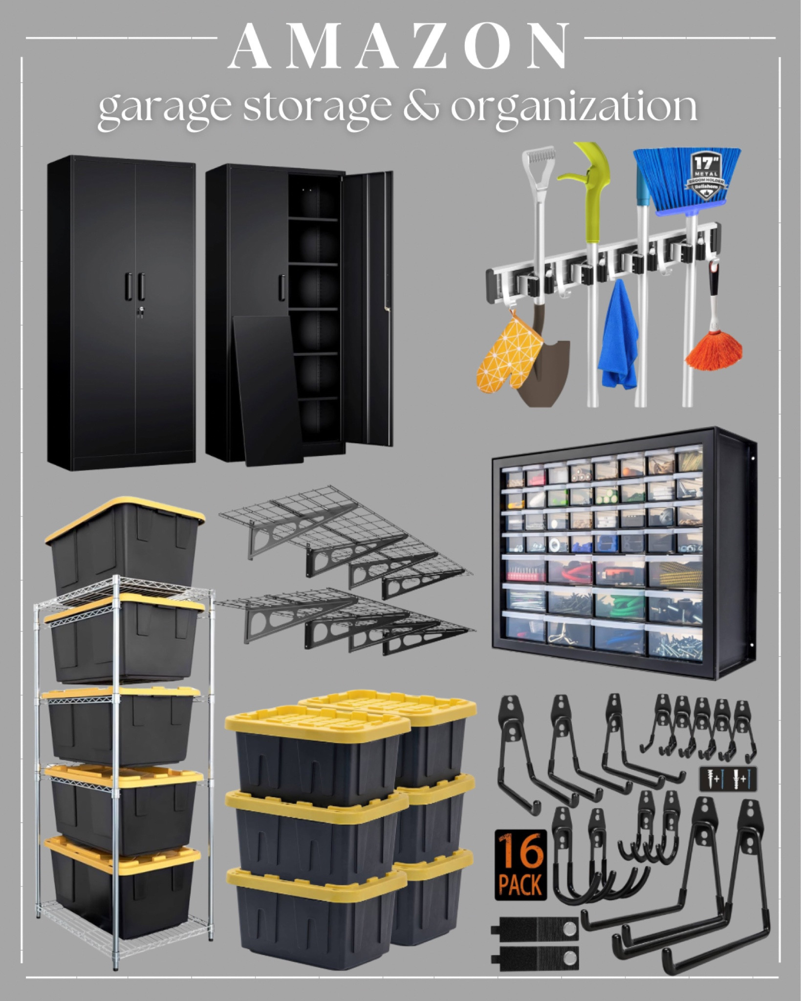 Amazon garage storage & organization. Garage storage & organization. 

#LTKSaleAlert #LTKFindsUnder100 #LTKHome