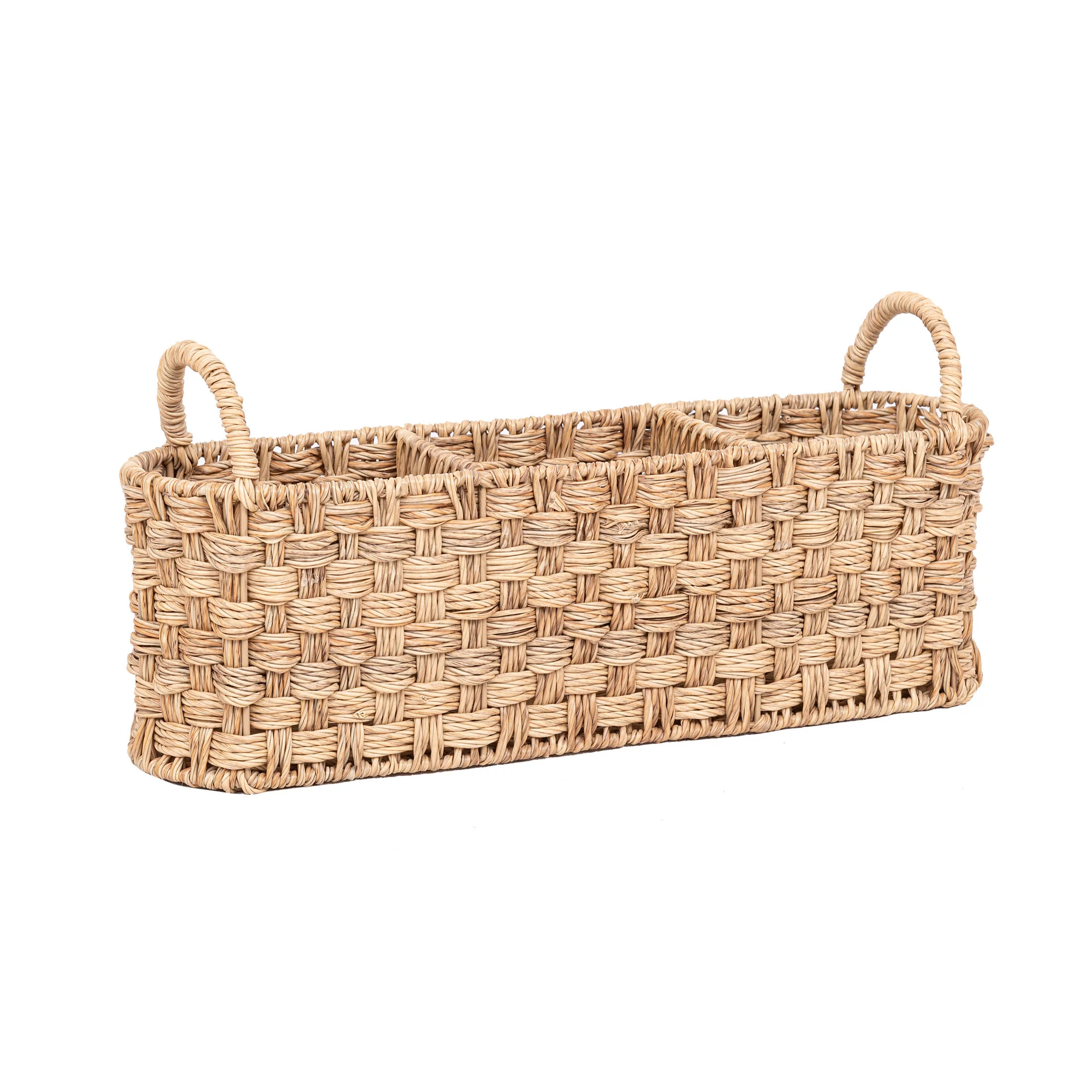 Better Homes & Gardens Beige Rattan Oval Caddy | Walmart (US)