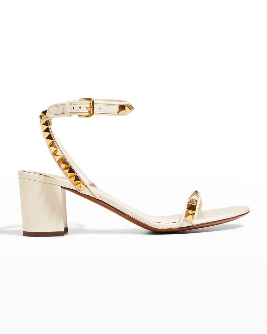 Valentino Garavani Rockstud No Limit Ankle-Strap Sandals | Neiman Marcus
