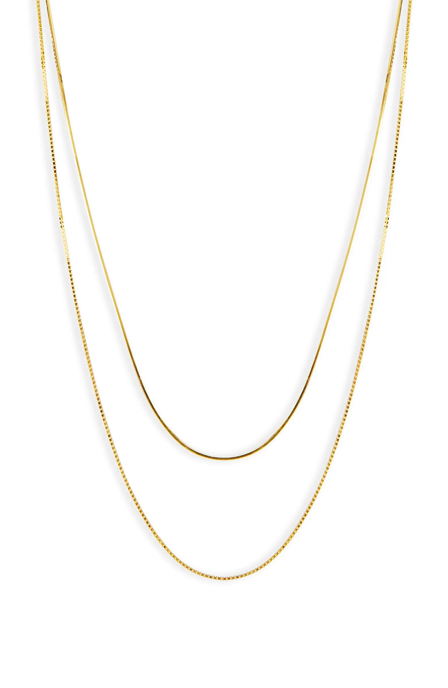 Layered Box Chain Necklace | Nordstrom