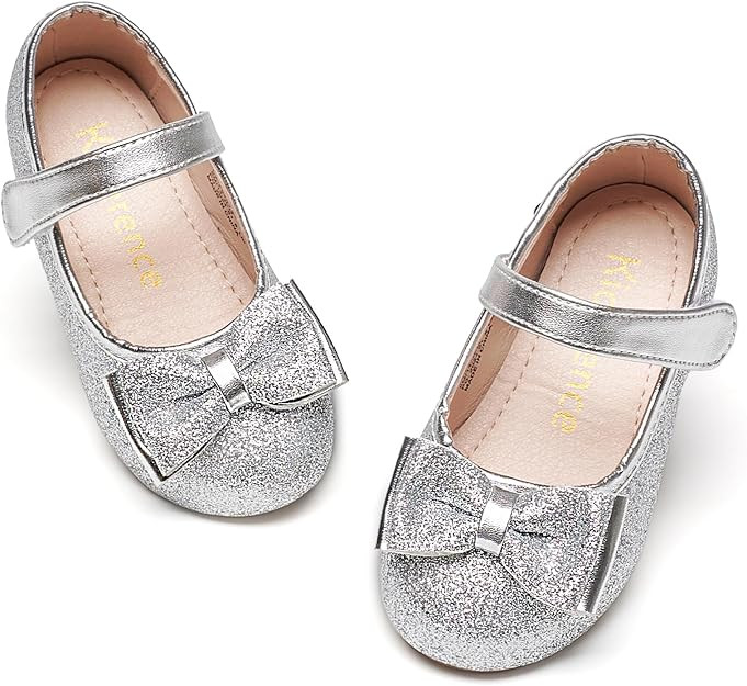 Kiderence Toddler Girls Dress Shoes Little Kids Mary Janes Ballet Flats Toddler | Amazon (US)