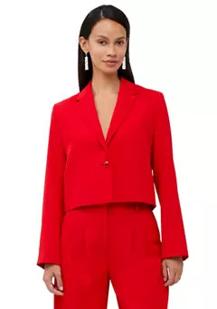 French Connection Harry Suiting Cropped Blazer | Belk