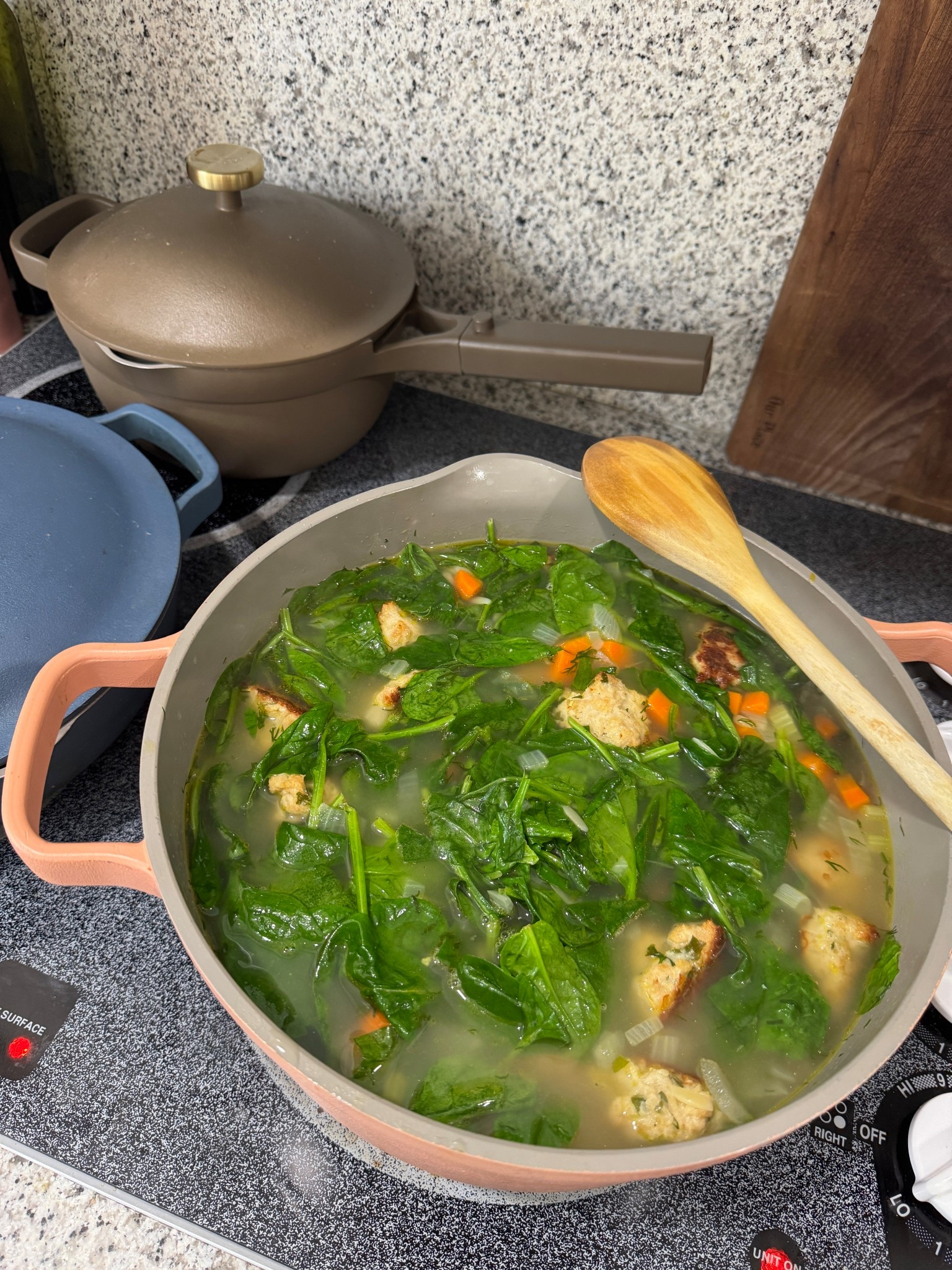 Can you tell I love OurPlace? I cook with the perfect pot, always pan, and mini perfect pot daily! And peep the wood cutting board in the background.

The wonder oven pro is on my wish list! These would make amazing gifts for anyone who loves to cook! 

#LTKHome #LTKGiftGuide
