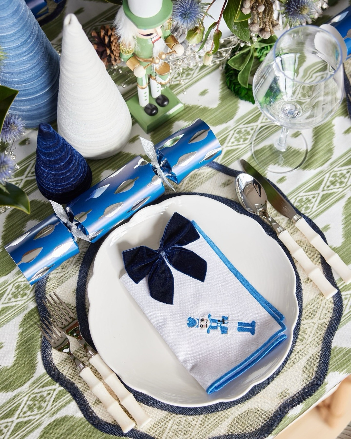 December is officially here and I love this special time of year. I’m obsessed with how I’ll be setting the table this year. A dreamy, curated  blue and green holiday tablescape. Green ikats, blue velvets, mini wreaths, drummer boys & nutcrackers add the perfect amount of holiday magic. Let’s get in the holiday mood :)


#LTKSeasonal #LTKHoliday #LTKHome