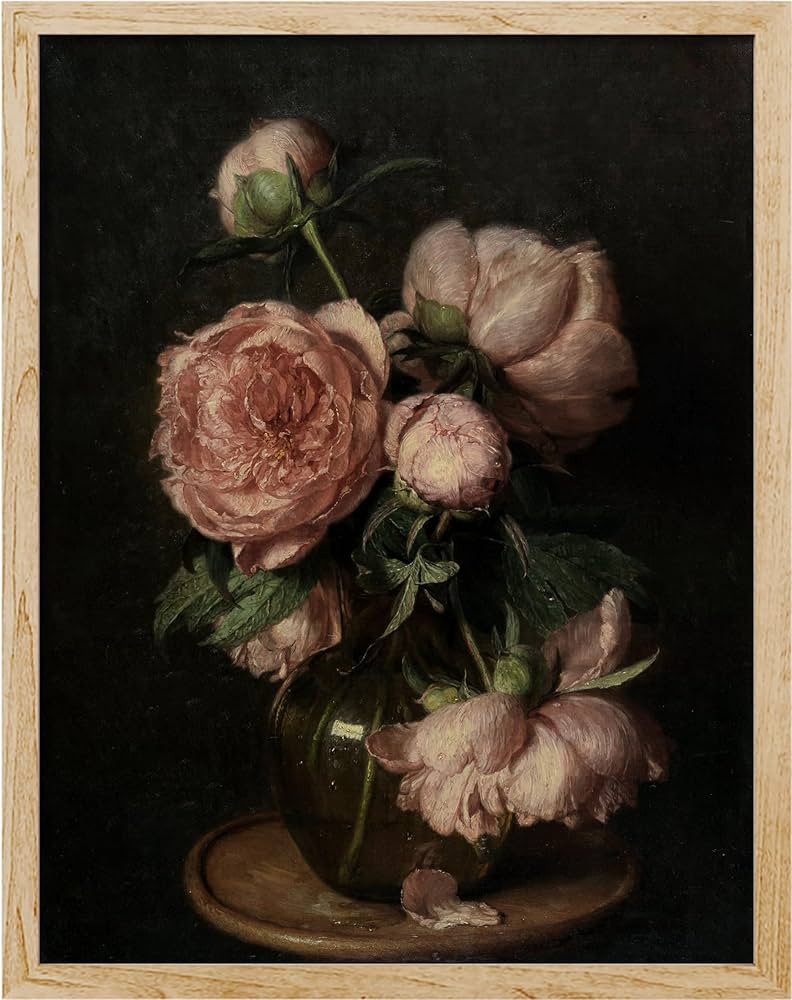 SIGNWIN Poster Pink Rose Flower Bouquet Floral Botanical Illustrations Nature Wilderness for Livi... | Amazon (US)