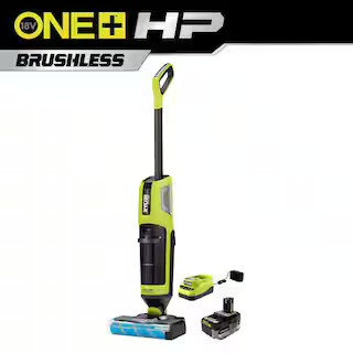 RYOBI ONE+ HP 18V Brushless Cordless Wet/Dry Stick Mop and Vacuum Kit with 4.0 Ah Battery and Cha... | The Home Depot