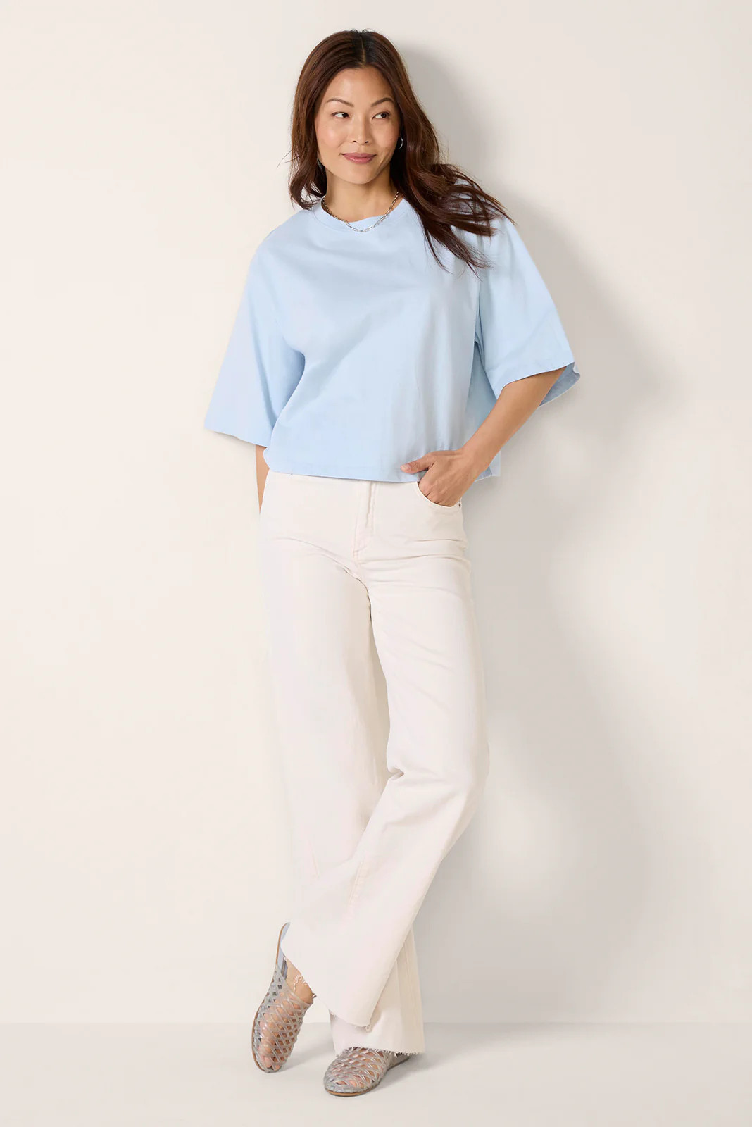 LE JEAN Women's Column Jean, Size 29, White | Evereve