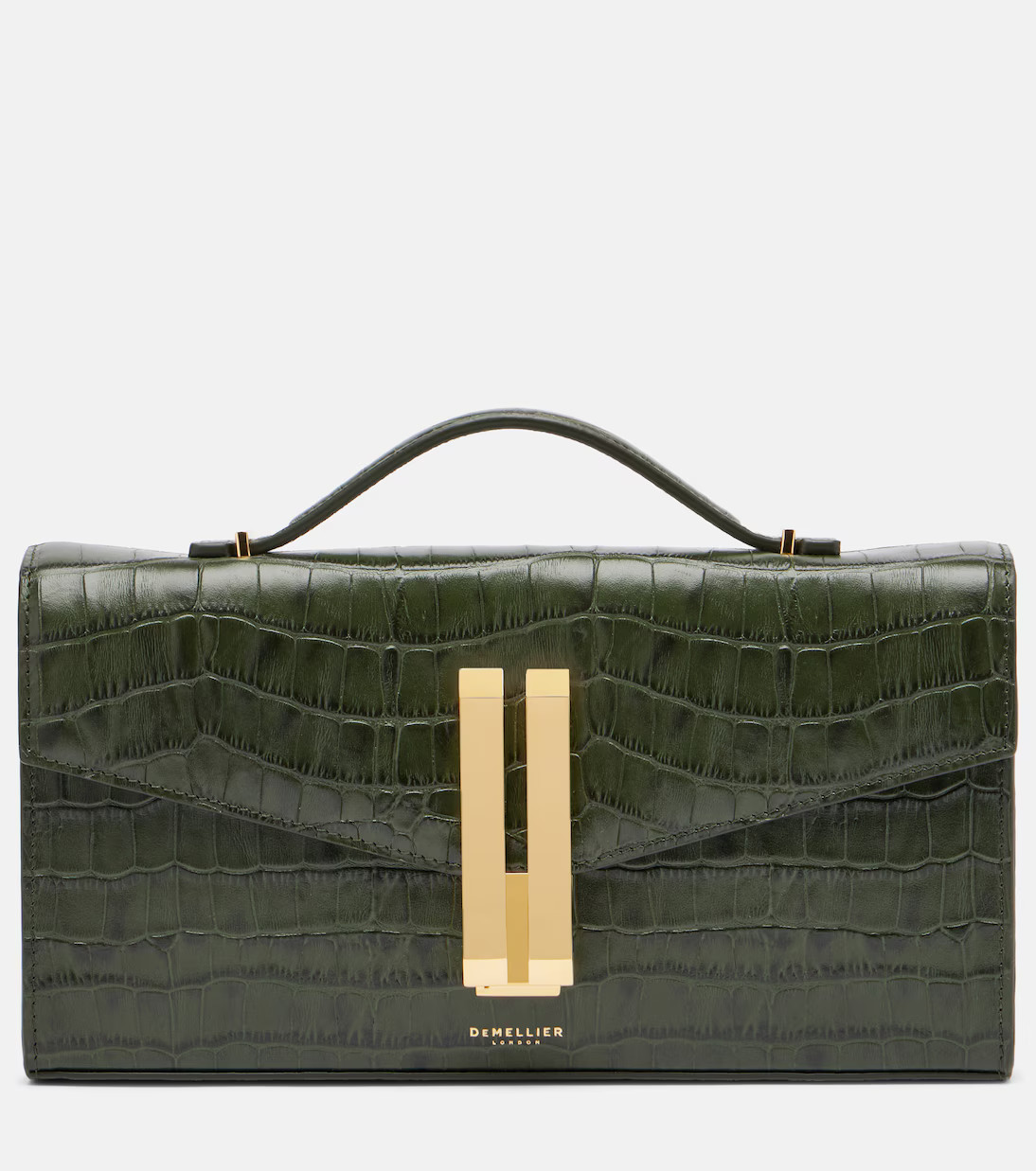Vancouver croc-effect leather clutch | Mytheresa (US/CA)
