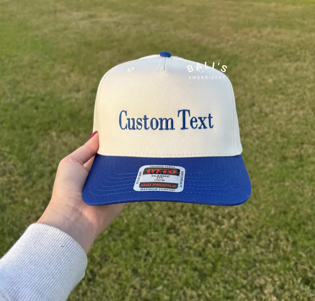 Custom Text Embroidered Hat, Personalized Cap, Baseball Hat, Gift for New Dad Mom, Gift for Bride... | Etsy (US)