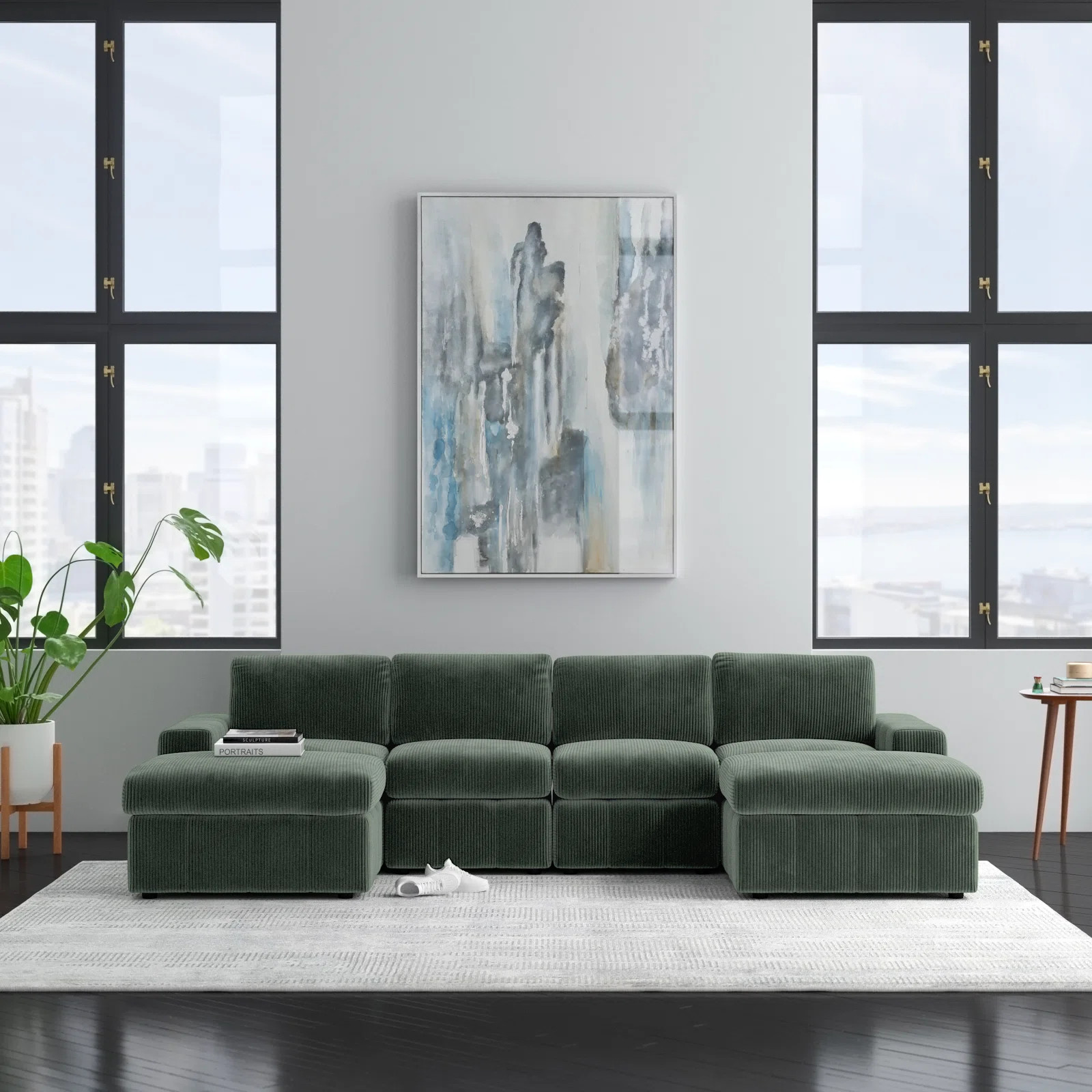 Bennetta 6 - Piece Corduroy Sectional | Wayfair North America