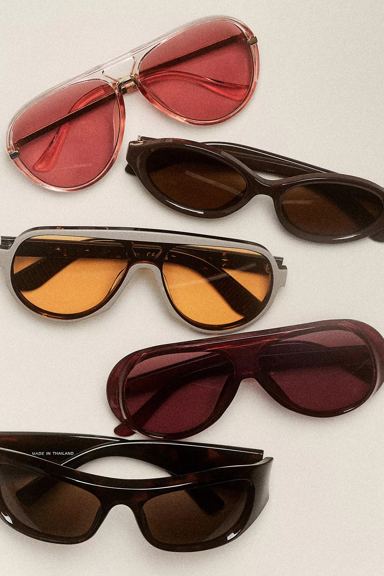 I-SEA Colored Translucent Aviator Sunglasses | Anthropologie (US)