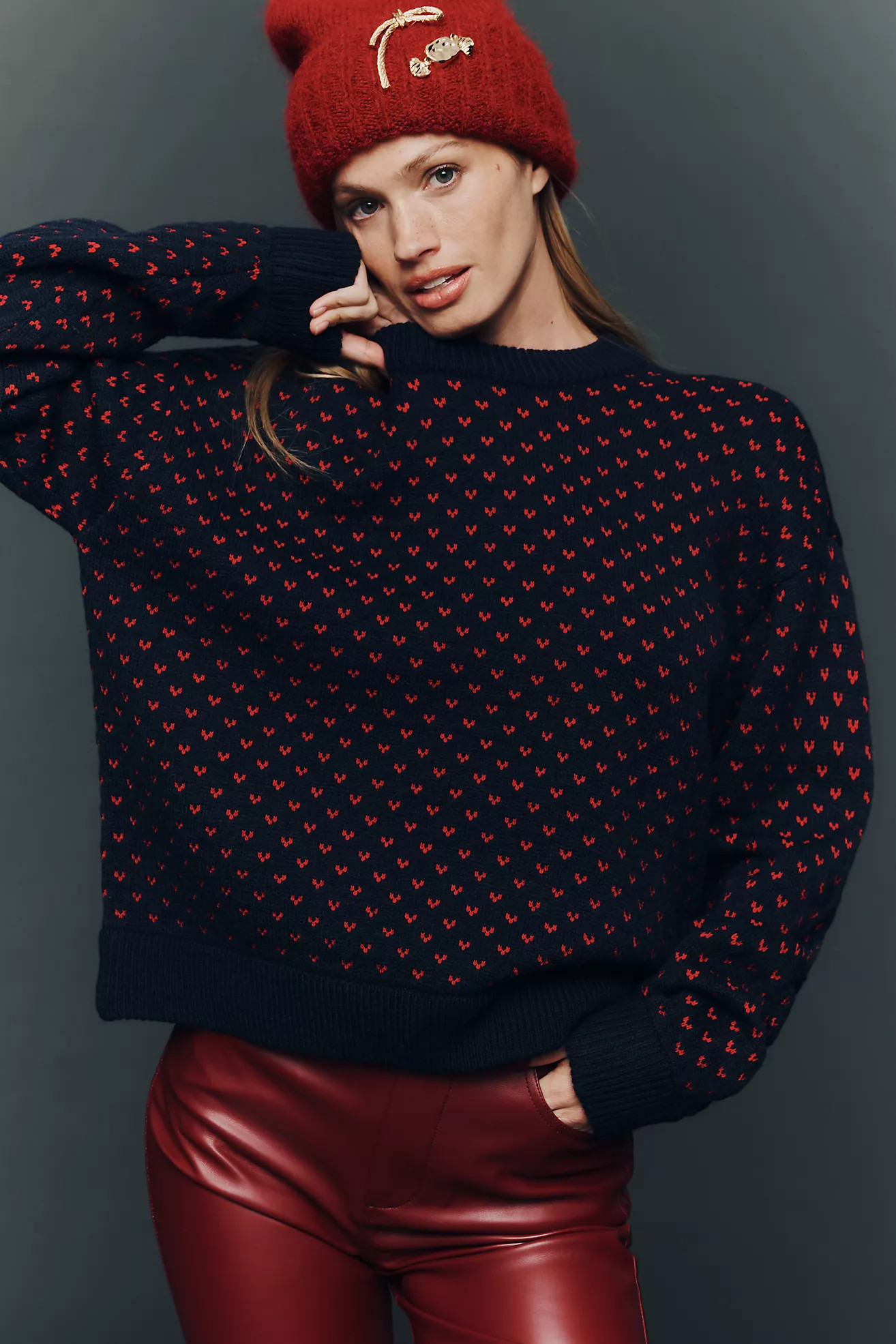 Pistola Hanna Oversized Heart Sweater | Anthropologie (US)