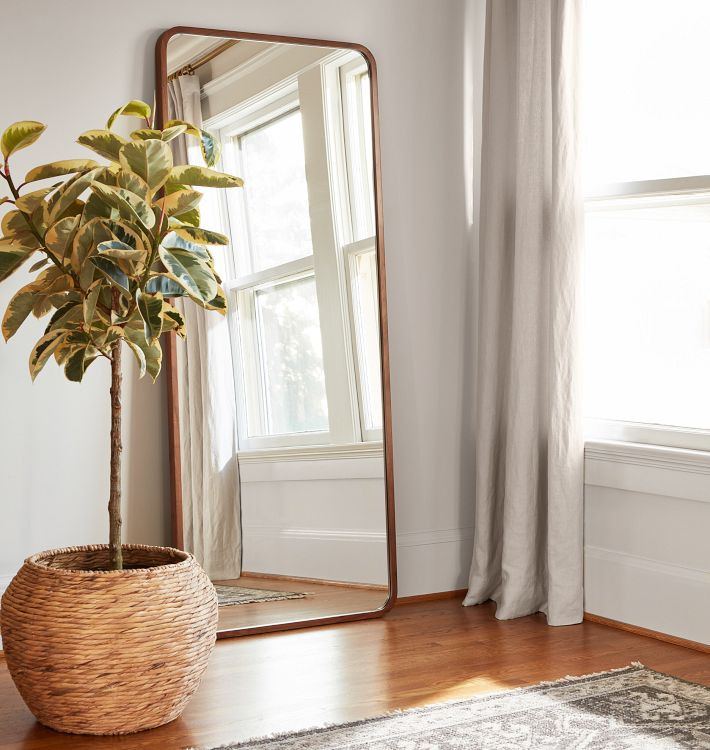 Bentwood Rounded Floor Mirror | Rejuvenation
