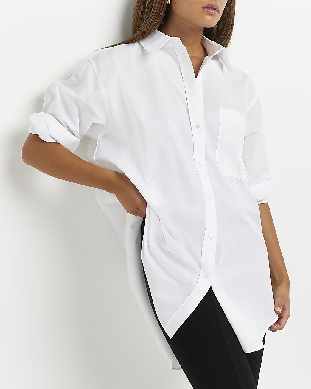 River Island Womens White oversized shirt | River Island (US)