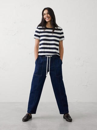 Linen-Blend T-Shirt | Banana Republic Factory