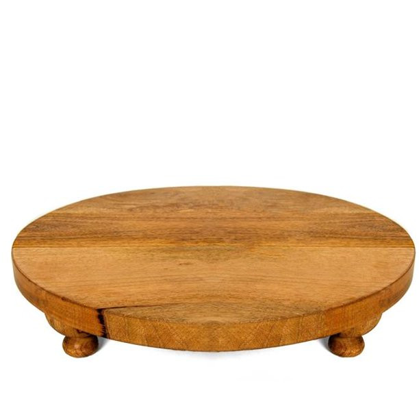 Heritage Lace Artisan Wood 16-Inch Footed Board | Walmart (US)