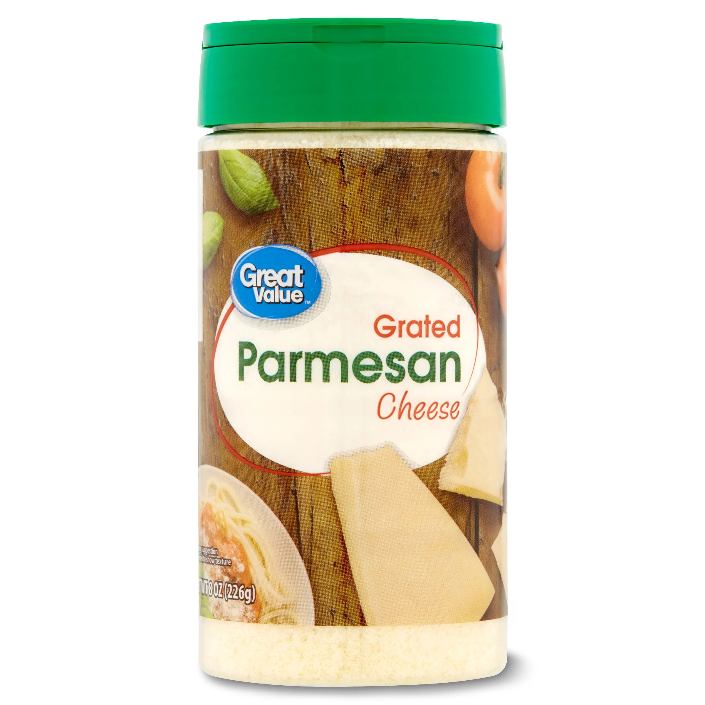 Great Value Grated Parmesan Cheese, 8 oz Shaker | Walmart (US)