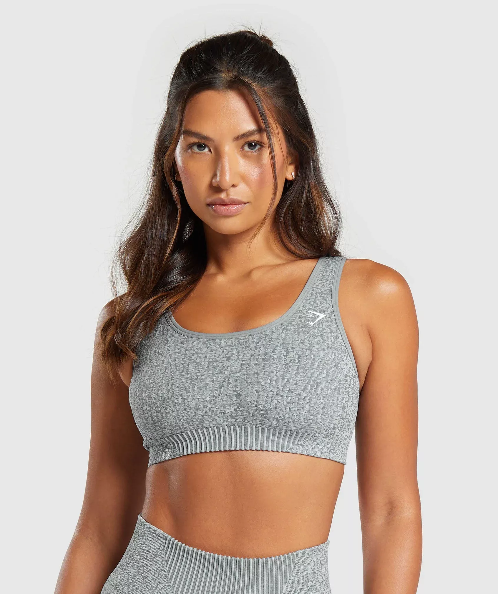 Gymshark Vital Seamless 2.0 Midi Tank - Brown Marl