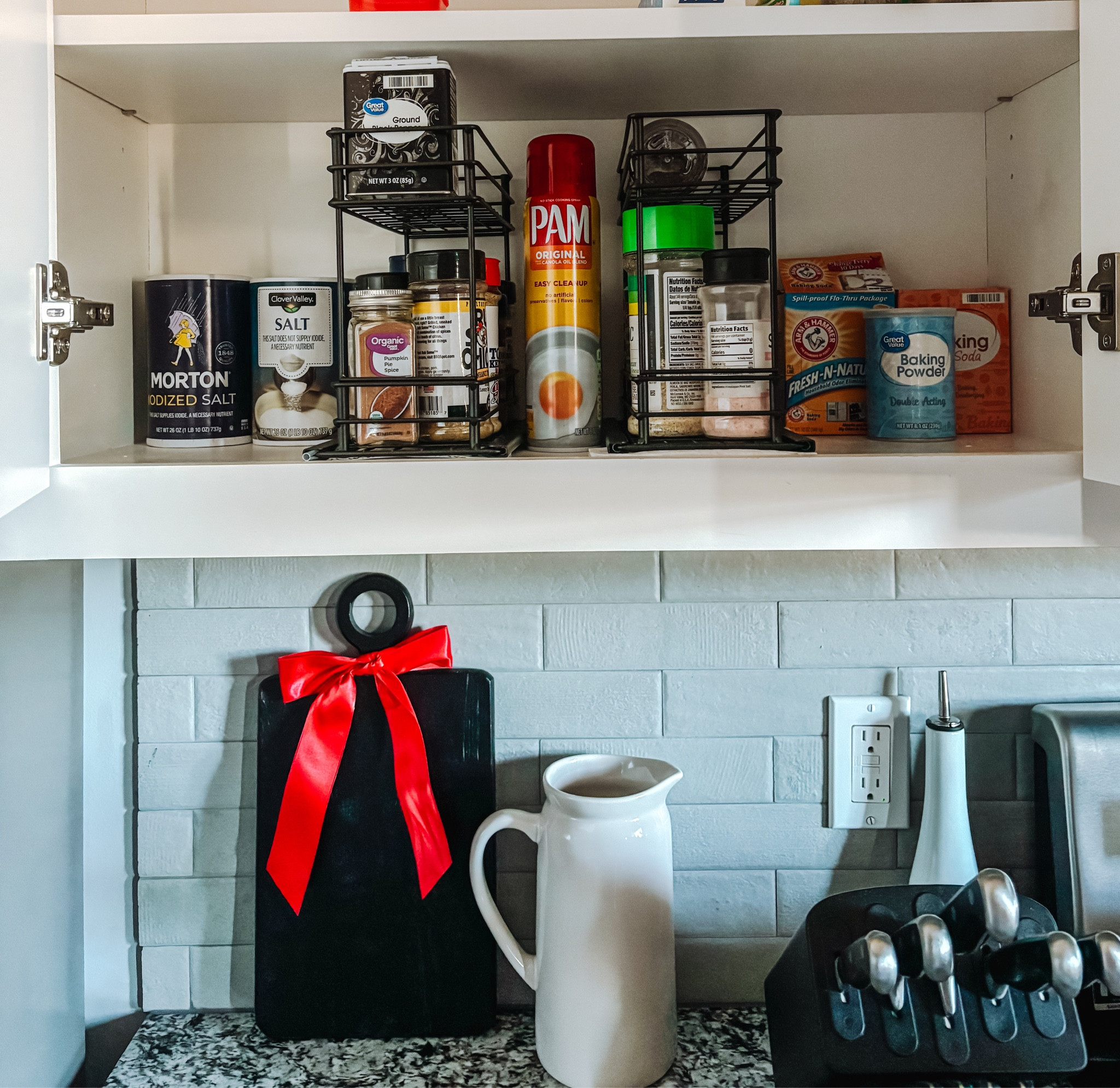 The SPICE RACK in your #kitchen doesn’t have to be a place of clutter and confusion. Make it functional and practical. These pull out shelves are GREAT and are aesthetically pleasing too! A great addition to my space. 

#LTKstyletip #LTKfindsunder50 #LTKhome