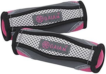 Gaiam Hand Weights for Women & Men Soft Dumbbell Walking Hand Weight Sets with Hand Strap - Walki... | Amazon (US)