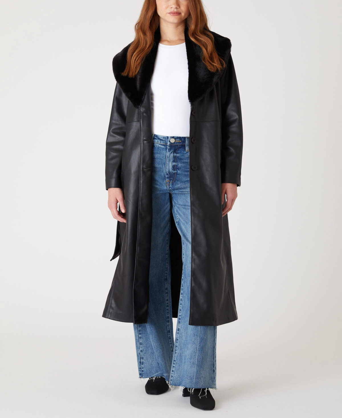 Blank Nyc Women's Late Night Feels Long Sleeve Coat - Black | Macy's