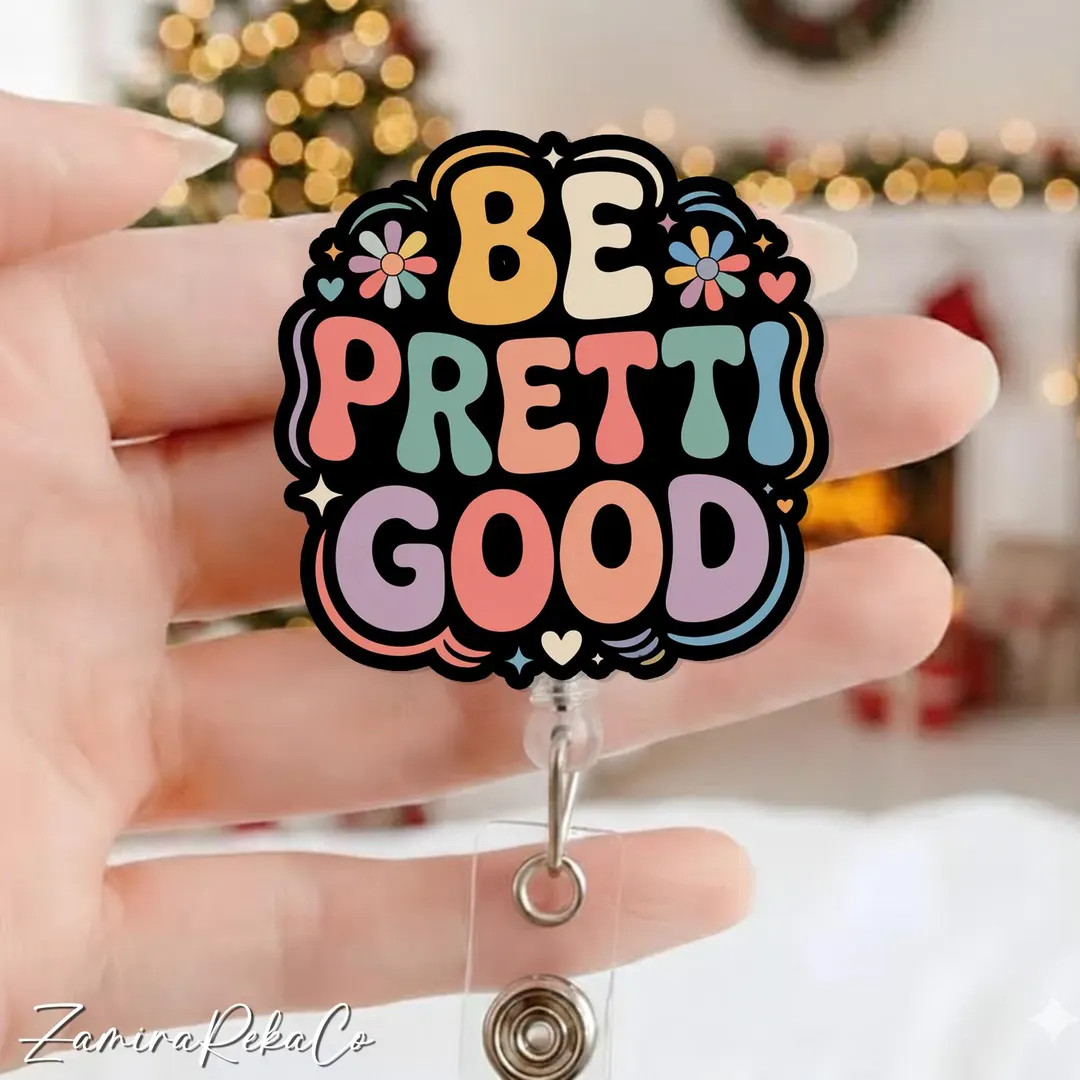 Be Pretti Good Badge Reel - Justice Alex Pretty, Anti Maga Badge Reel, Political Protest ID Holde... | Etsy (US)