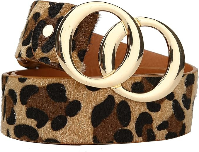 STRSTAR Women's Leather Belt for Jeans Pants Dress Double Fashion Waist Women Belts | Amazon (US)