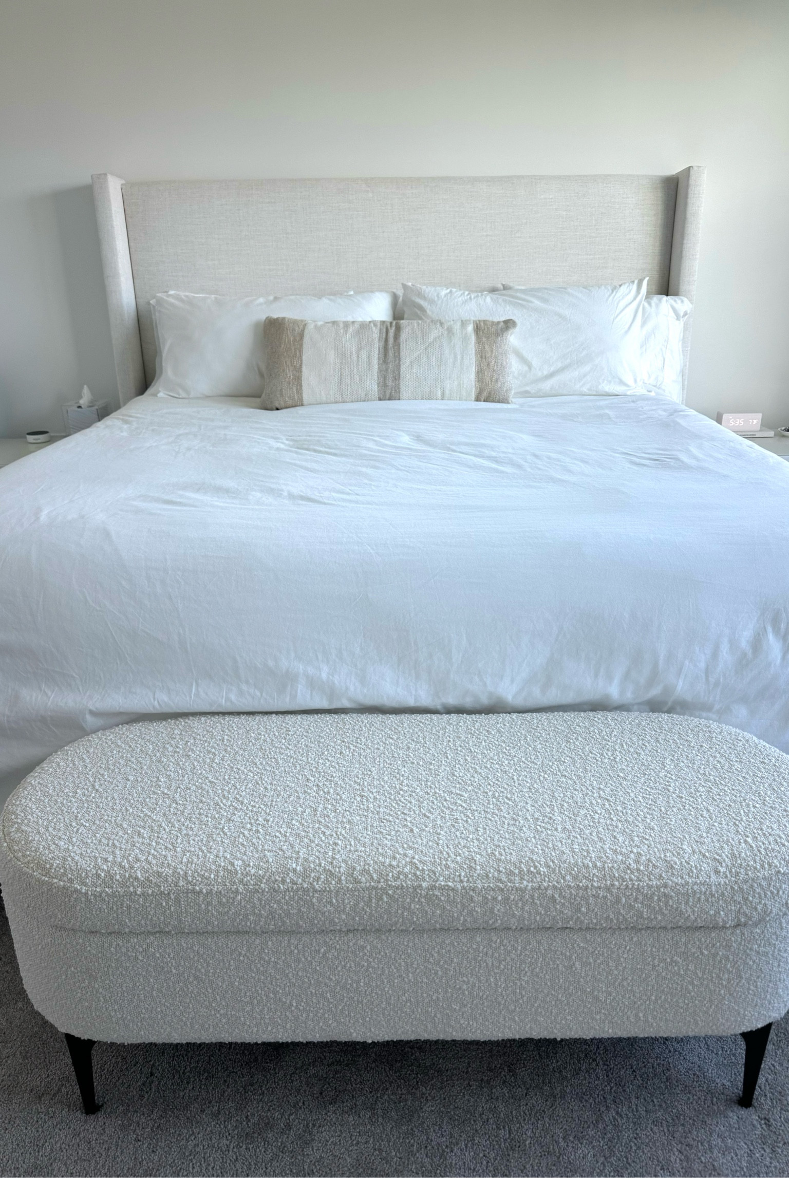 Obsessed with this bed & bench. Still working on pillows! 

#LTKHome #LTKFamily