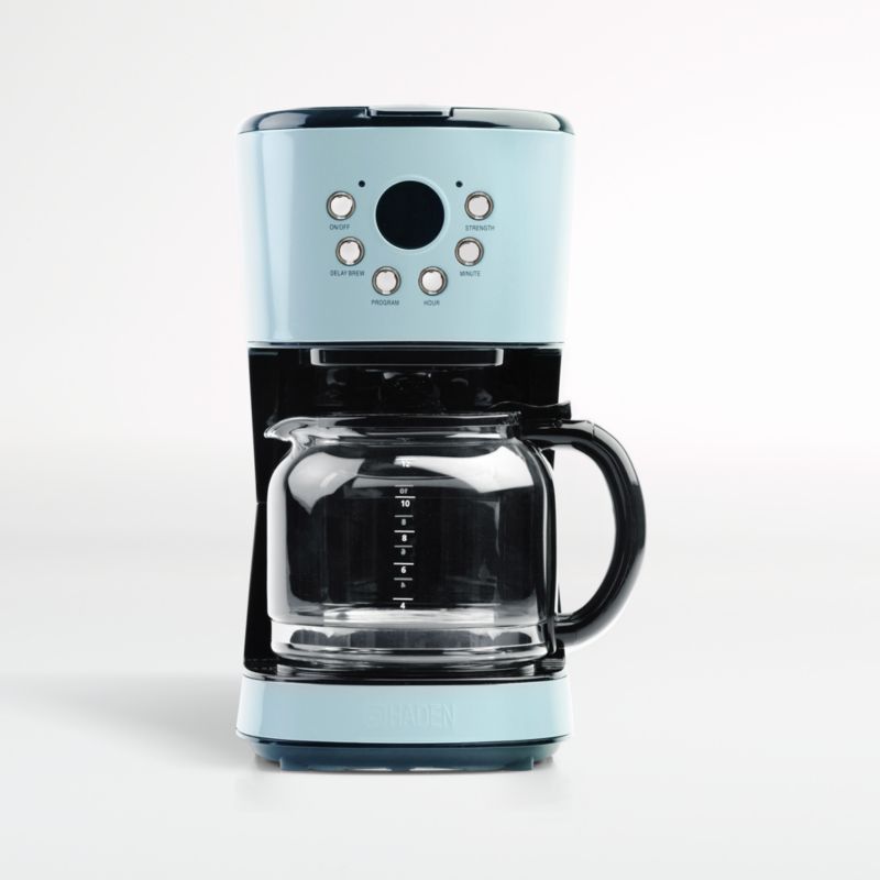 Haden Heritage Turquoise 12-Cup Programmable Coffee Maker + Reviews | Crate and Barrel | Crate & Barrel