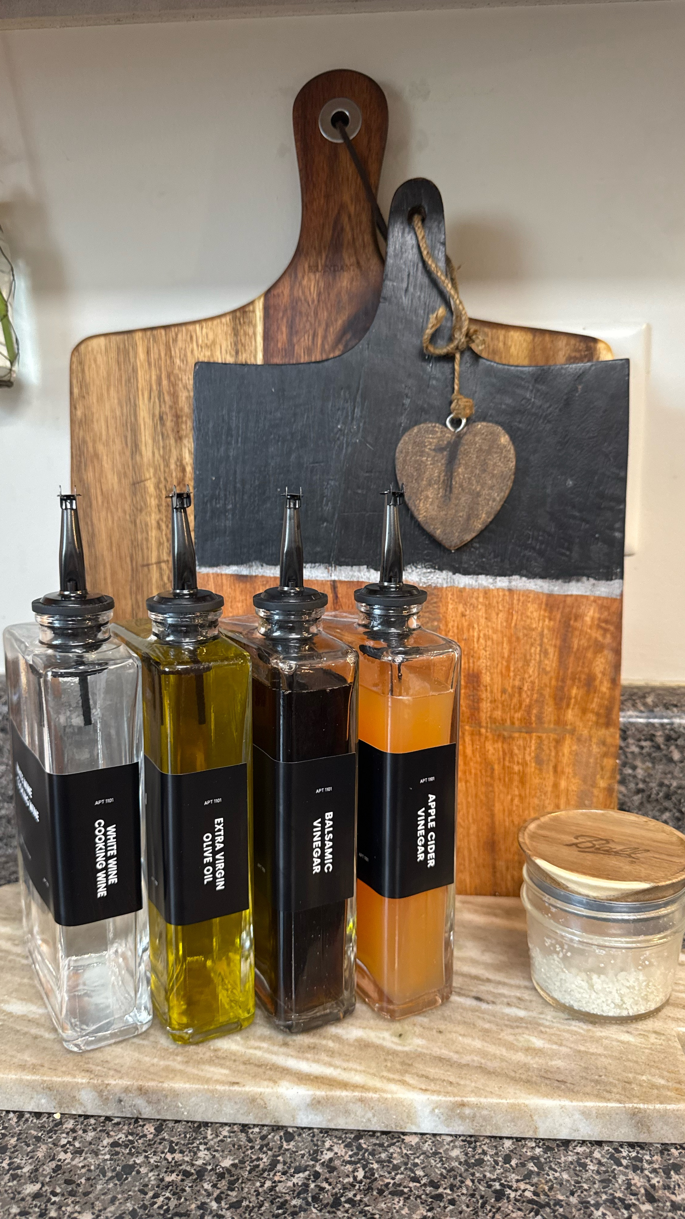 How to: keep your kitchen, neat & tidy!! Invest in the organization! 

@apartment.1101 not only do they have high-quality materials with aesthetically pleasing designs. They also have a lot of different organizational items for your kitchen and pantry and cabinet cabinets. 

•Premium Quality: Durable and stylish, made from high-quality glass.
•Versatile Use: Ideal for olive oil, vinegar, soy sauce, and more.
•Drip-Free Spout: Precise, mess-free pouring every time.
•Elegant Design: Combines functionality with countertop appeal.
•Everyday Essential: A perfect blend of practicality and style.

#destn8tion #destn8tioninspo #apt1101 #apt1101partner #kitchenmusthaves #kitchenstyle #kitchenasthetic #kitchentidy #organizationkitchen #kitchentool #kitchengear #modernhomedecor #modernkitchenstyle