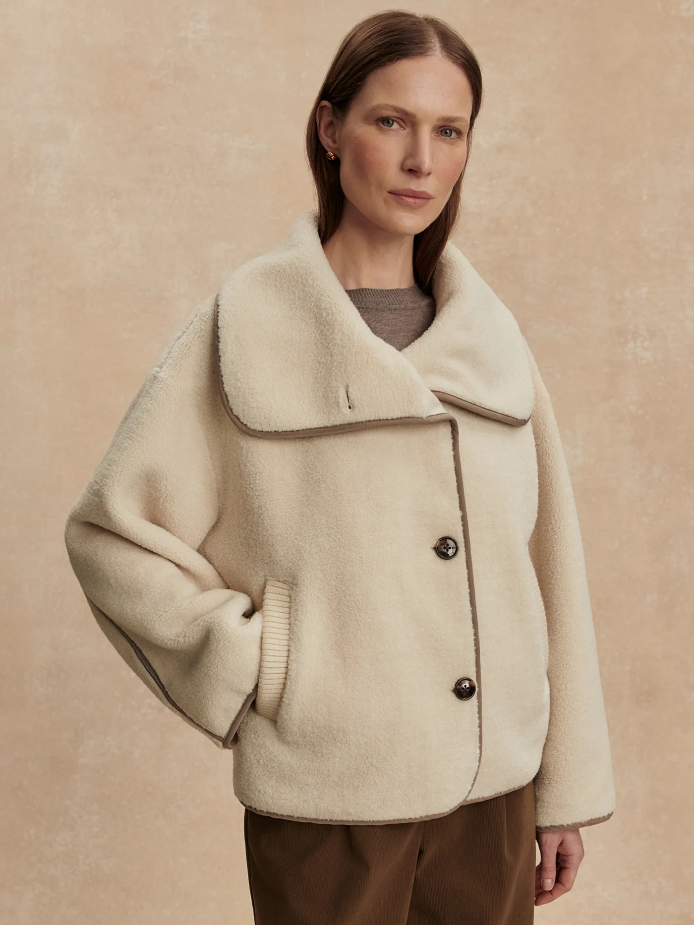 Romane Boxy Sherpa Jacket | Varley US | Varley US