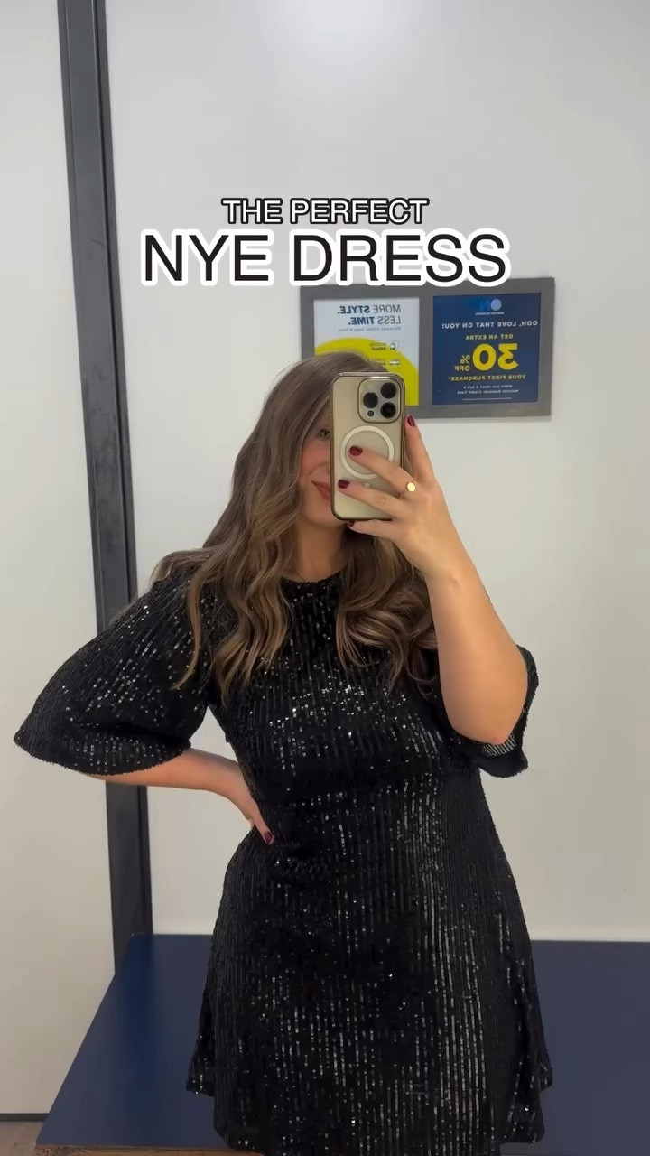 Run don’t walk — this sequin dress comes in 3 colors and is on clearance for 50% off! Wearing a medium and it’s TTS.

#LTKSaleAlert #LTKHoliday #LTKFindsUnder50