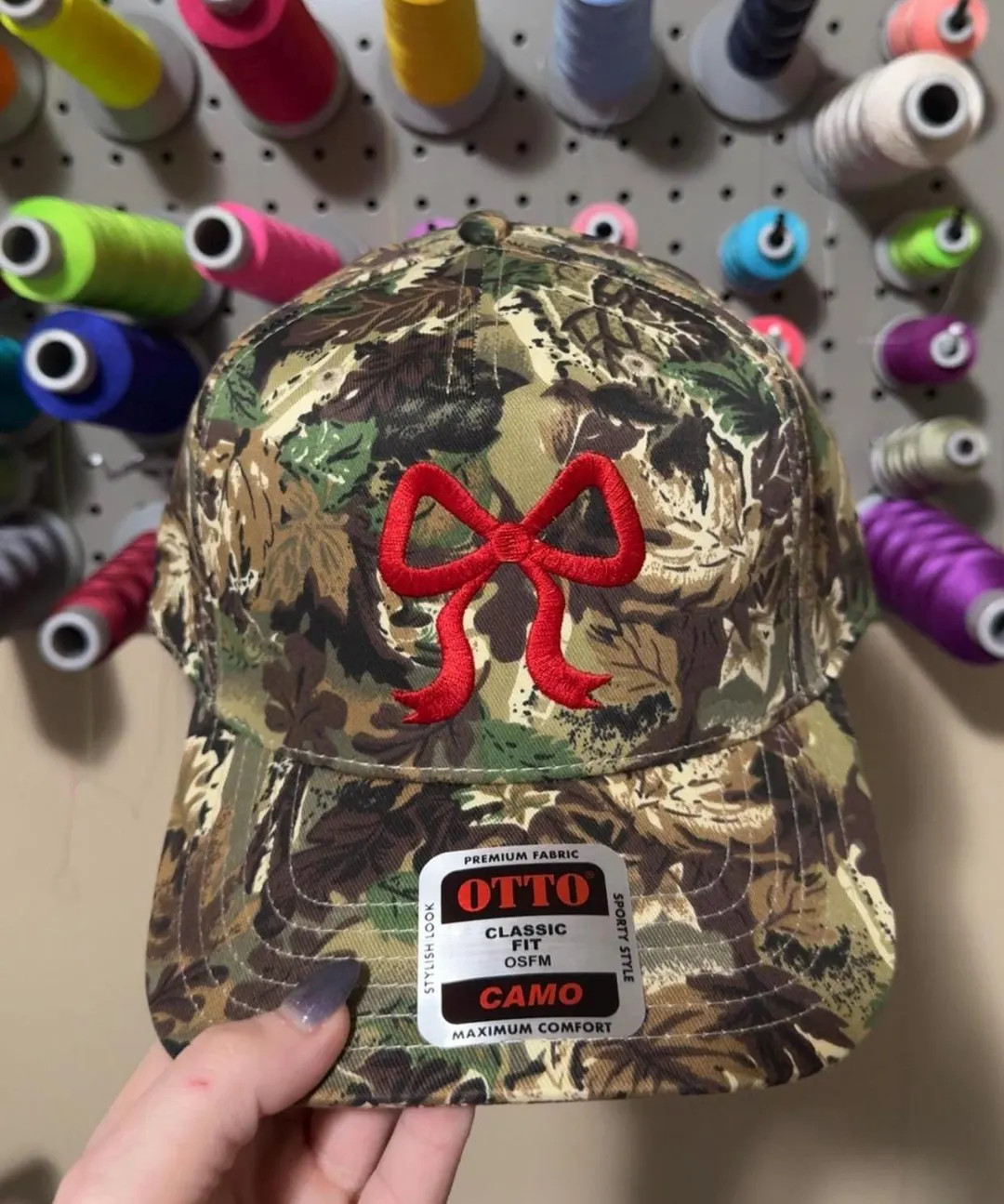 Camo Vintage Trucker Hat BOW - Etsy | Etsy (US)