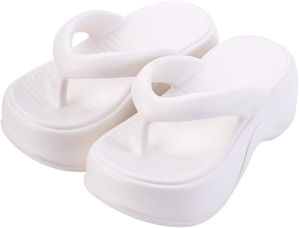 Harssidanzar Womens Platform Flip Flops EVA – Trendy Thong Sandals for Casual & Beach HL233 | Amazon (US)
