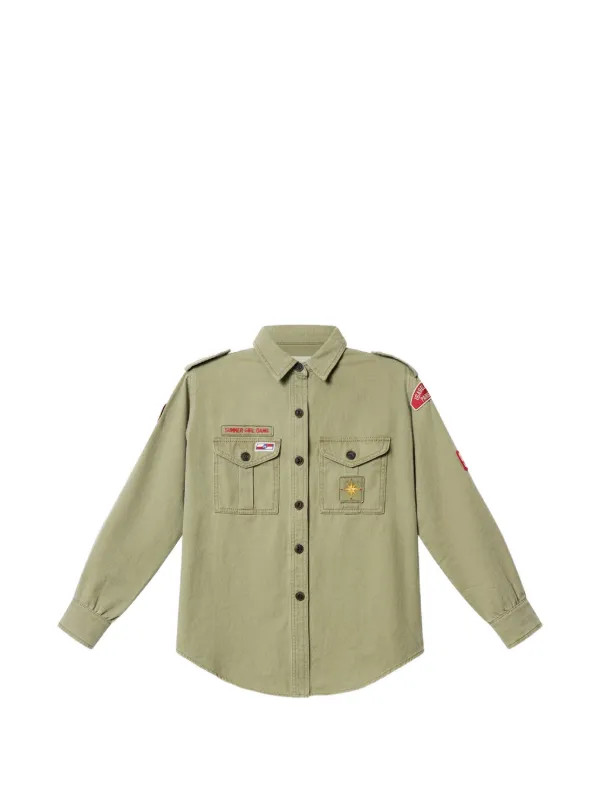 Umberta button flap pocket shirt | Farfetch Global