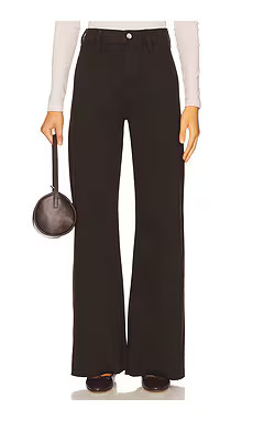 PISTOLA Penny High Rise Wide Leg Crop Jeans in Mocha from Revolve.com | Revolve Clothing (Global)